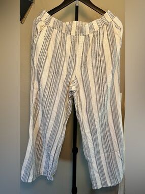 Briggs Striped Linen Blend Pants – Size Large
